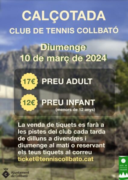 La Bustia cartell calçotada Club Tennis Collbato