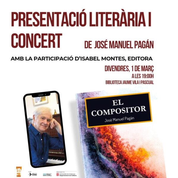 La Bustia cartell presentacio literaria i concert Gelida