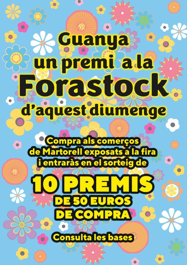 La Bustia sorteig de 10 premis de 50 euros Forastock Nou Martorell