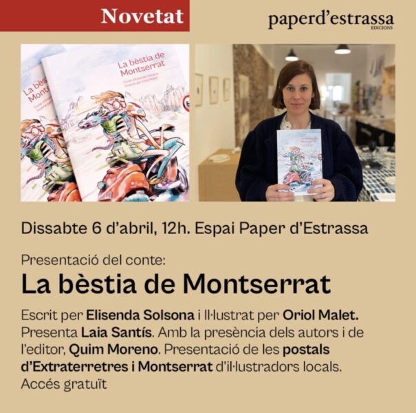 La Bustia cartell La bestia de Montserrat Paper Estrassa Olesa