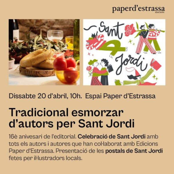 La Bustia cartell esmorzar Sant Jordi Olesa