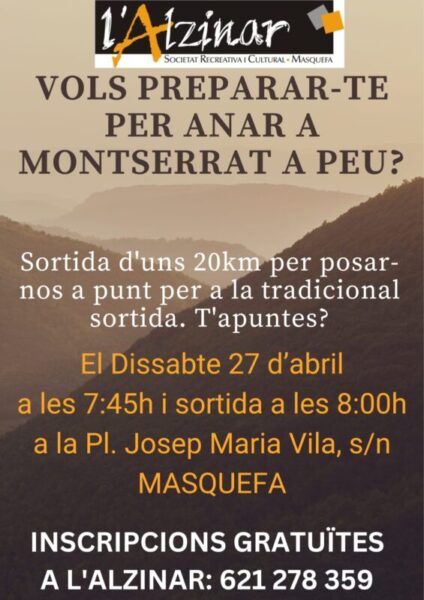 La Bustia cartell preparacio Montserrat Masquefa
