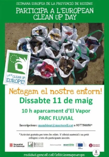 La Bustia European Clean Up Day Martorell