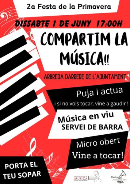 La Bustia cartell 2 festa de la primavera Escola Musica Olesa