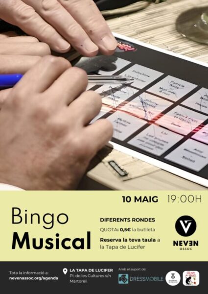 La Bustia cartell bingo musical Martorell