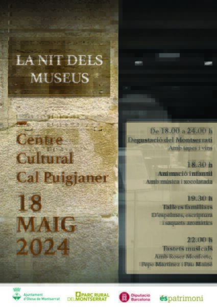 La Bustia cartell nit museus Cal Puigjaner Olesa
