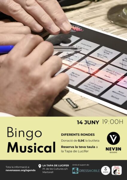 La Bustia cartell Bingo Musical Martorell