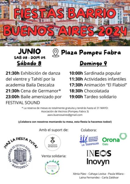 La Bustia cartell Festa de Buenos Aires Martorell 2024