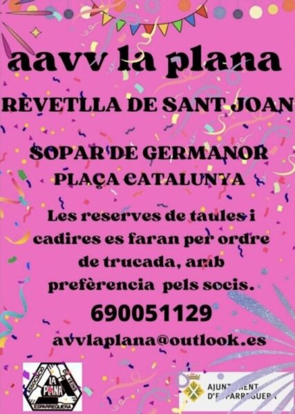 La Bustia cartell revetlla Sant Joan La Plana Esparreguera 2024