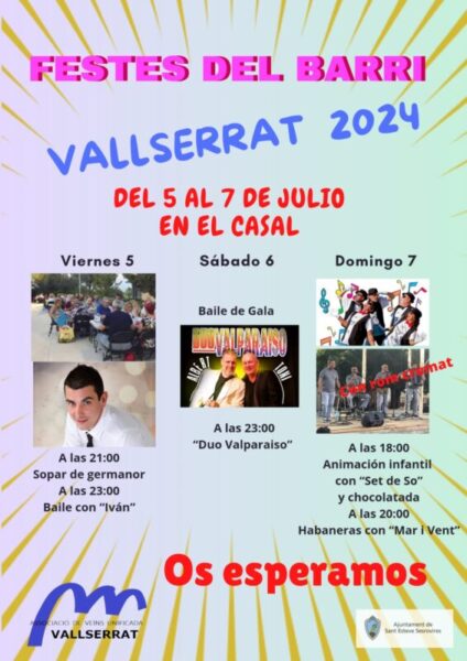 La Bustia cartell festes Vallserrat