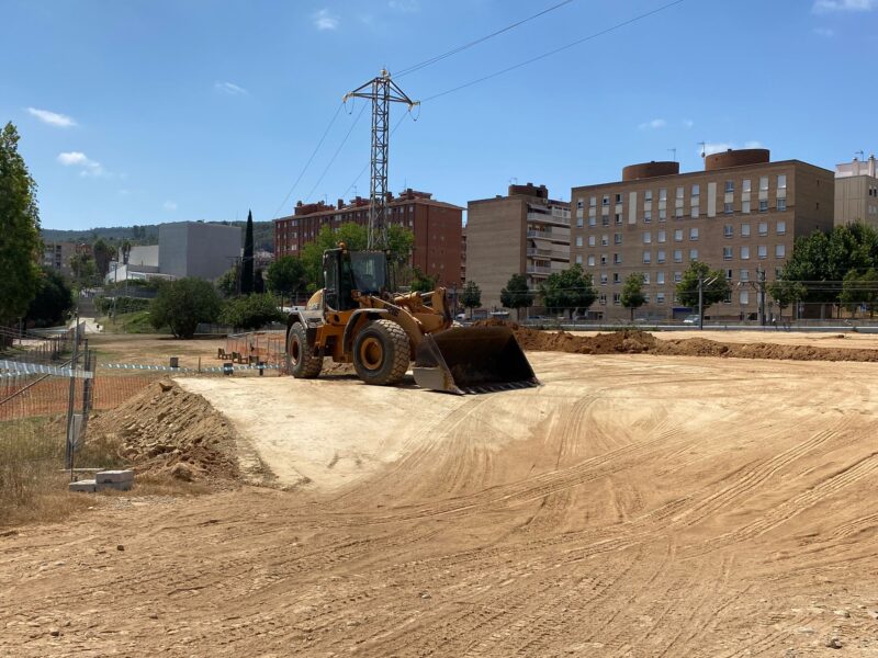 La Bustia inici obres passarela vianants Sant Andreu 3