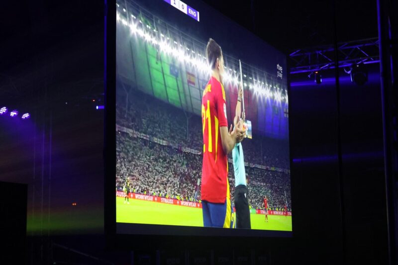La Bustia pantalla gegant i celebracio final Eurocopa Espanya 14 juliol 2024 Martorell 7