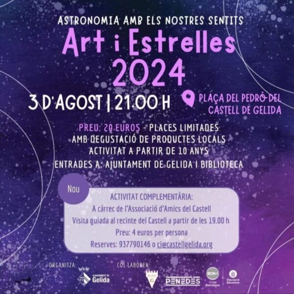 La Bustia cartell Art i Estrelles Gelida 2024