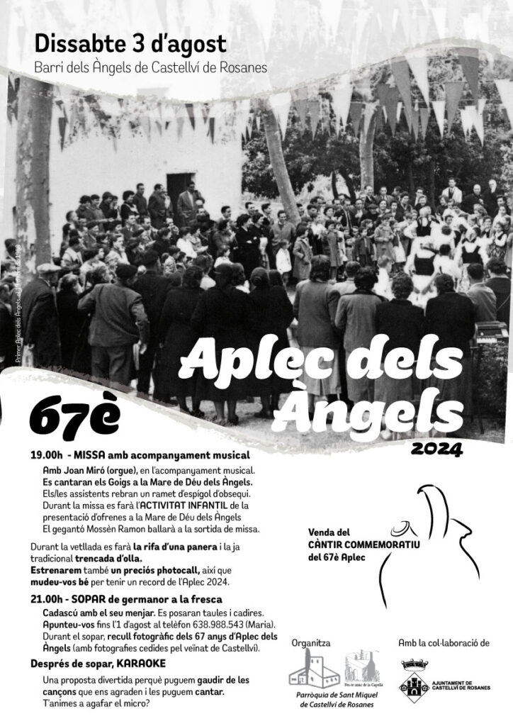 La Bustia cartell i programa Aplec dels Angels Castellvi 2024