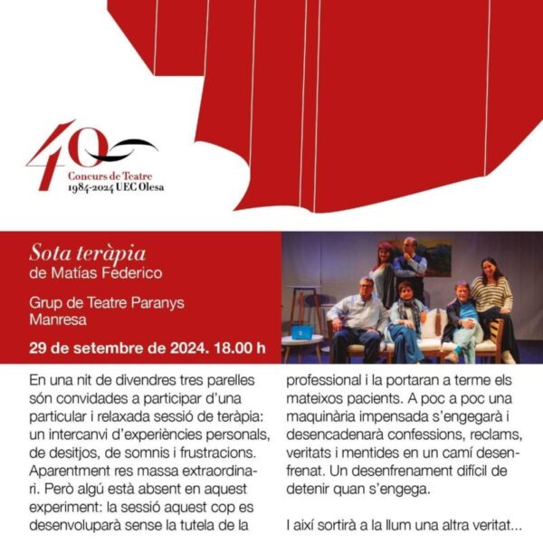 La Bustia cartell Concurs de Teatre Olesa