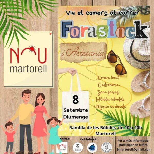 La Bustia cartell Forastock Martorell 8 setembre