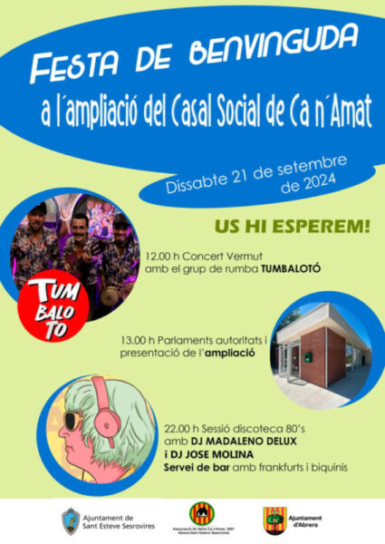 La Bustia cartell festa benvinguda casal social ca amat