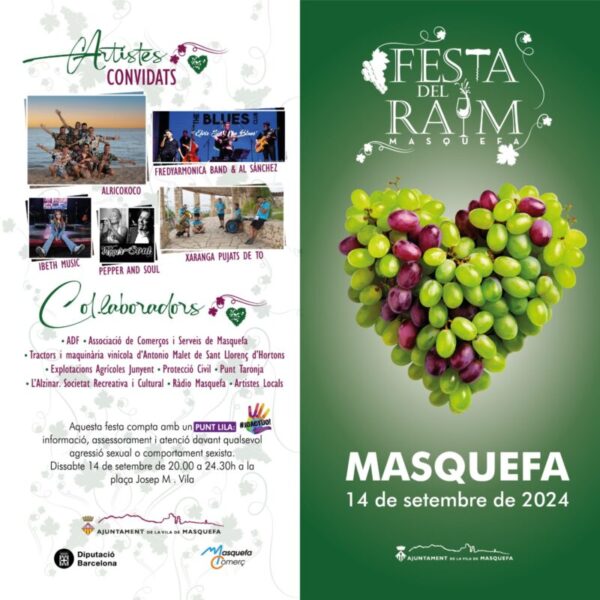 La Bustia cartell festa del raim Masquefa