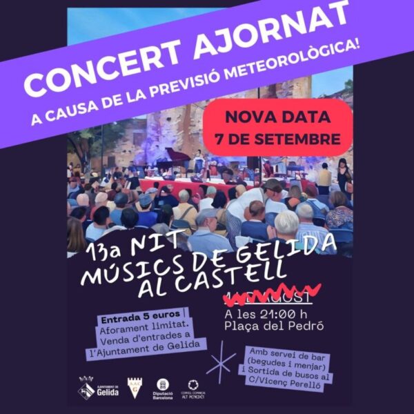 La Bustia cartell nit musics Gelida castell