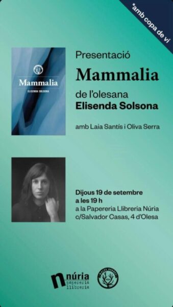 La Bustia cartell presentacio Mammalia Elisenda Solsona