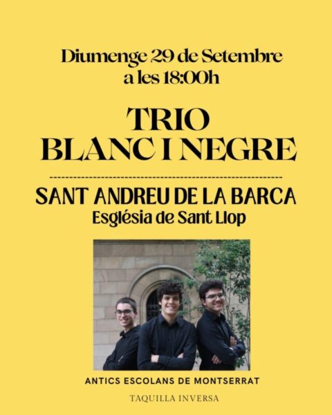 La Bustia cartell tio blanc i negre Sant Andreu