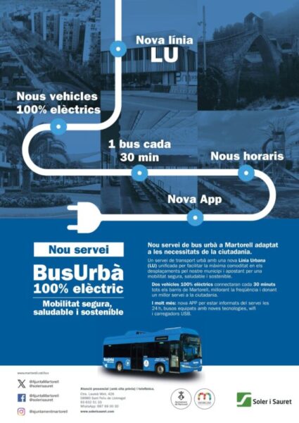 La Bustia cartells bus urba Martorell 1