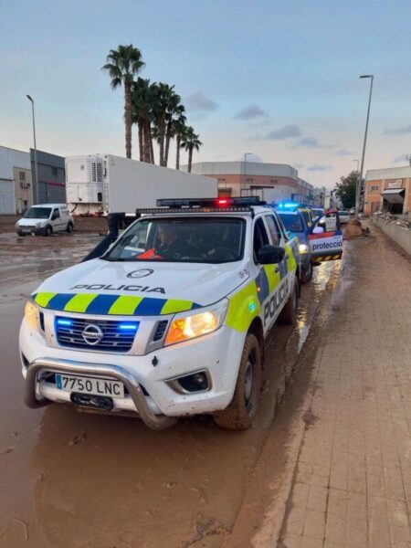 La Bustia Policia Local Masquefa i GEIF Sant Esteve dana Valencia 1