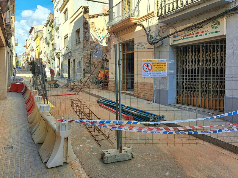 La Bustia carrer tallat Esparreguera