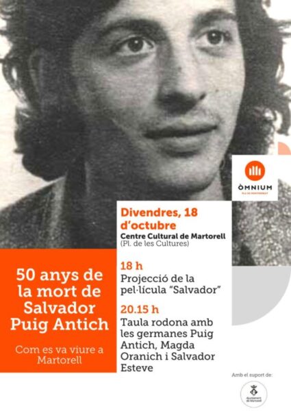 La Bustia cartell 50 anys mort Salvador Puig