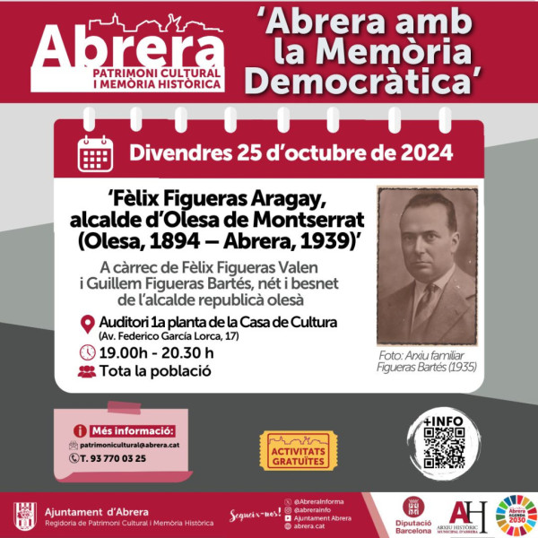 La Bustia cartell Abrera Memoria Democratica