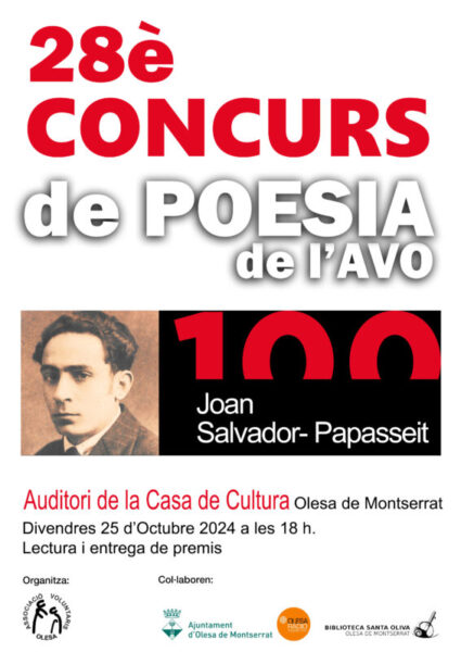 La Bustia cartell Concurs de Poesia AVO