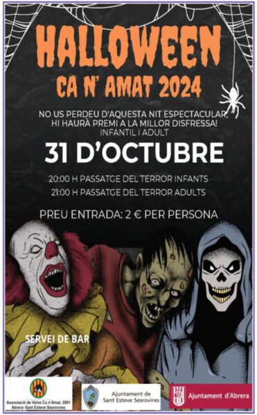 La Bustia cartell Halloween Abrera 2