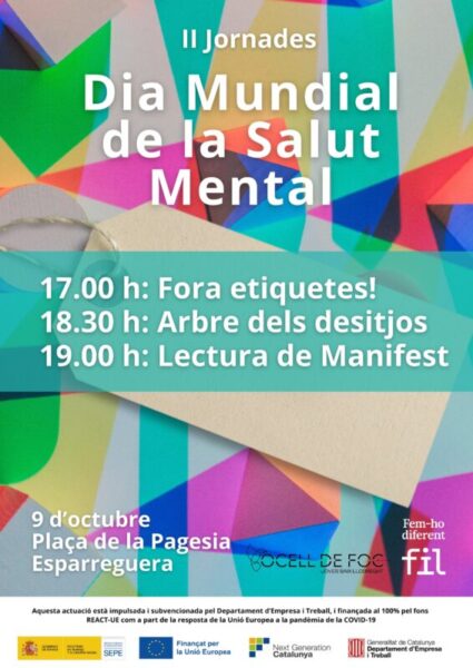 La Bustia cartell Jornades Salut Mental Esparreguera