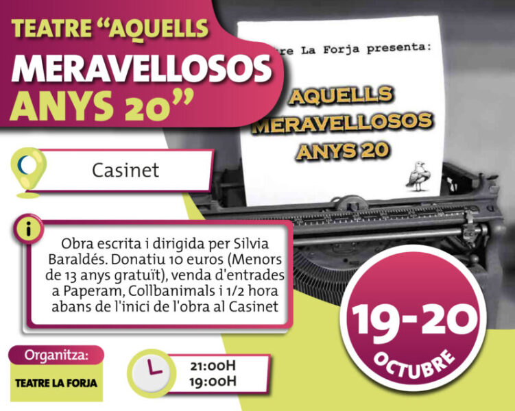 La Bustia cartell aquells meravellosos anys 20