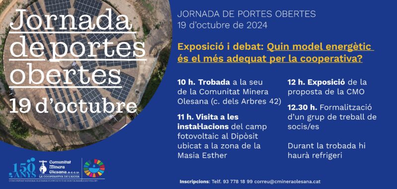 La Bustia cartell jornada portes obertes CMO