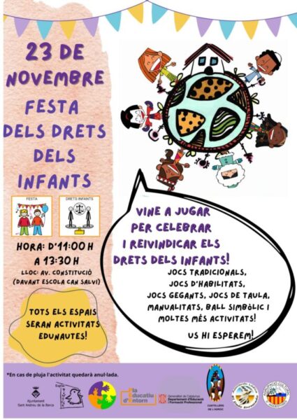 La Bustia cartell Drets Infants Sant Andreu