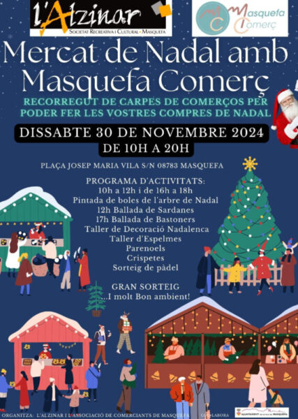 La Bustia cartell Masquefa Comerç Nadal