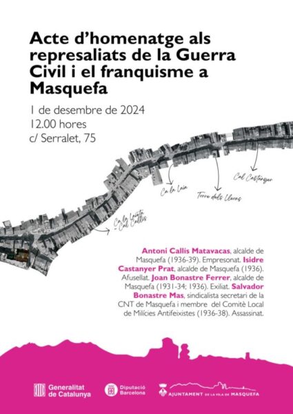 La Bustia cartell acte homenatge Masquefa