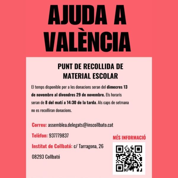 La Bustia cartell ajuda a Valencia Collbato