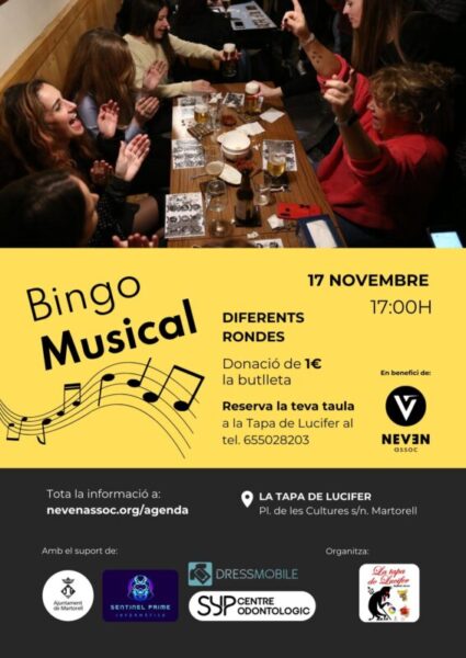 La Bustia cartell bingo musical