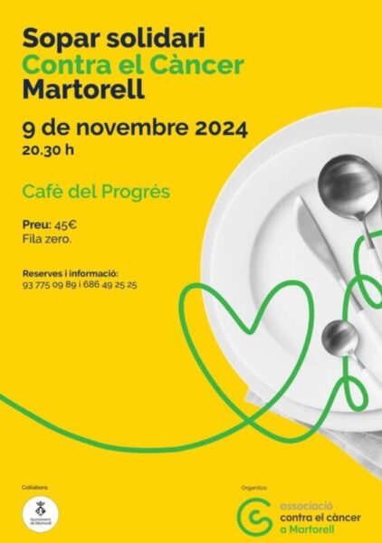 La Bustia cartell sopar benefic Martorell