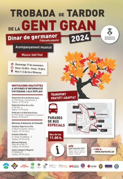 La Bustia cartell trobada gent gran Martorell