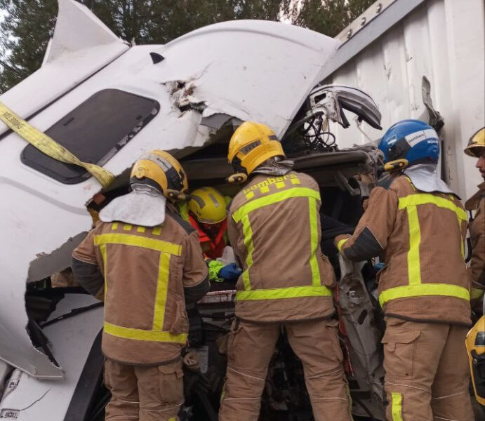 La Bustia accident AP7 Martorell 3 desembre 1