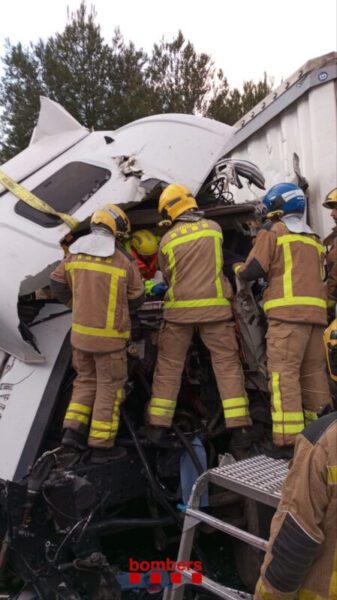 La Bustia accident AP7 Martorell 3 desembre 2