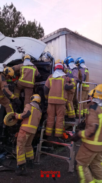 La Bustia accident AP7 Martorell 3 desembre 4