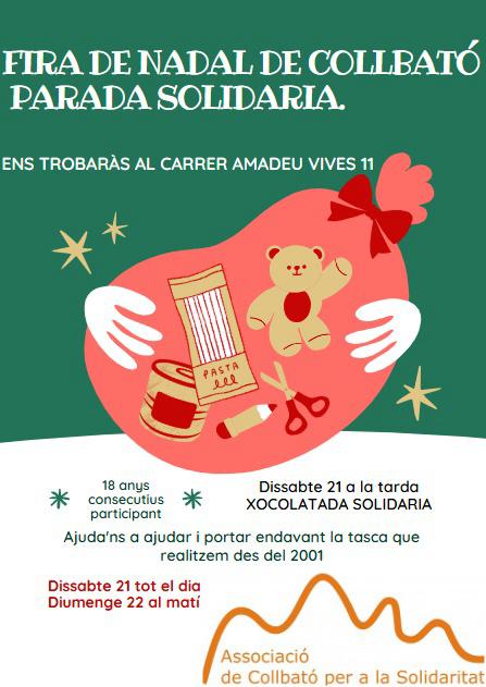 La Bustia cartell Fira Nadal Solidaria Collbato