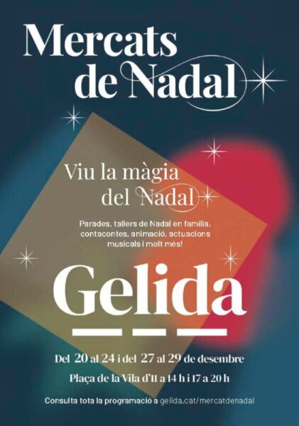 La Bustia cartell Mercats de Nadal Gelida