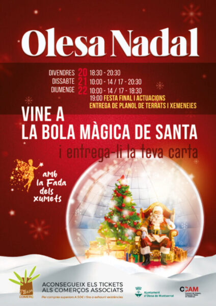 La Bustia cartell bola magica Nadal Olesa