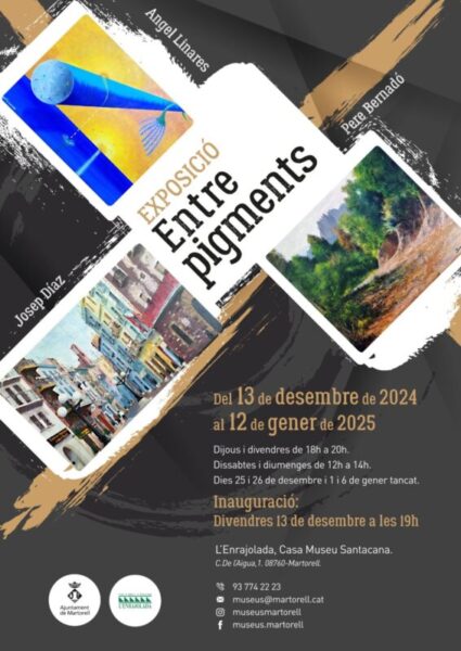 La Bustia cartell exposicio entre piments artistes Martorell i Olesa inauguracio 13 desembre 2024