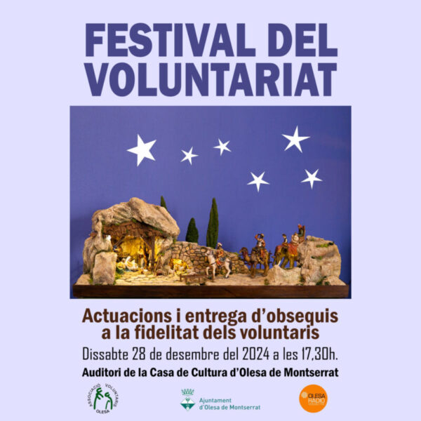 La Bustia cartell festival voluntariat Olesa